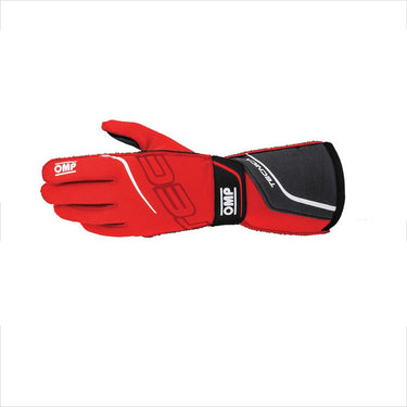 OMP Tecnica racing gloves red FIA 8856-2018 lightweight high grip single glove